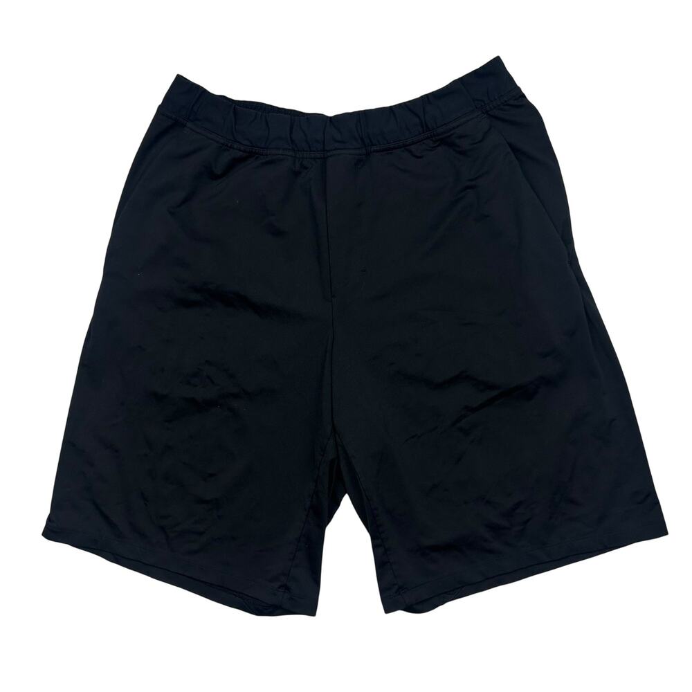 Lululemon Mens L Black Workout Running Training Shorts Stretch Athletic